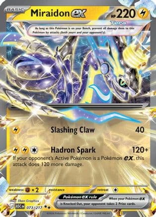 Miraidon ex 073- ME Ascended Heroes Holofoil