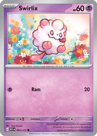 Swirlix 093- ME Ascended Heroes Reverse Holofoil