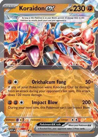 Koraidon ex 121- ME Ascended Heroes Holofoil