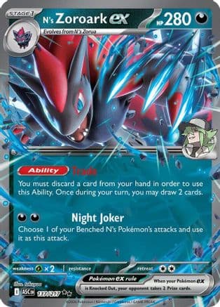 N's Zoroark ex 137/217 - ME Ascended Heroes Holofoil