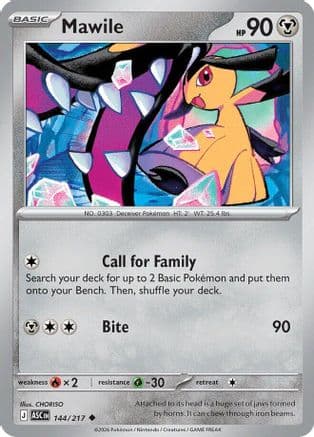 Mawile 144/217 - ME Ascended Heroes Reverse Holofoil