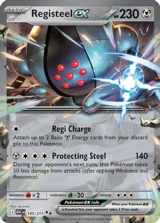 Registeel ex 145- ME Ascended Heroes Holofoil
