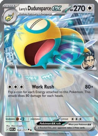 Larry's Dudunsparce ex 164- ME Ascended Heroes Holofoil