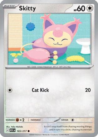 Skitty 165- ME Ascended Heroes Reverse Holofoil