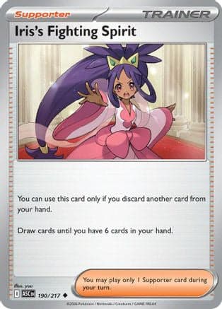Iris's Fighting Spirit 190/217 ME Ascended Heroes - Uncommon