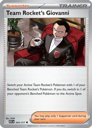 Team Rocket's Giovanni 204- ME Ascended Heroes