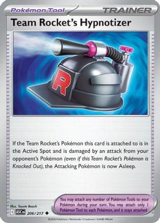 Team Rocket's Hypnotizer 206- ME Ascended Heroes Reverse Holofoil