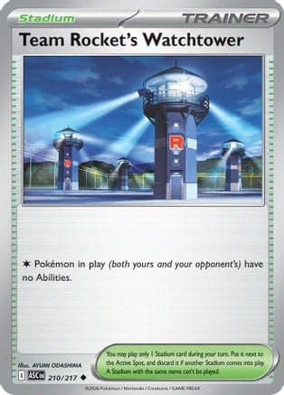 Team Rocket's Watchtower 210- ME Ascended Heroes Reverse Holofoil