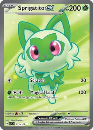 Sprigatito ex 251- ME Ascended Heroes Holofoil