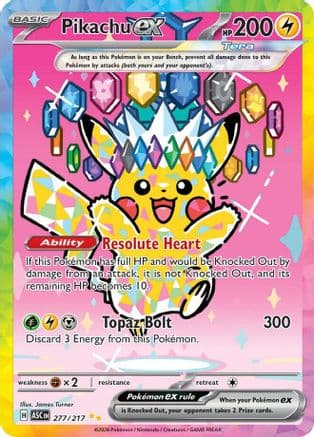 Pikachu ex 277/217 - ME Ascended Heroes Holofoil