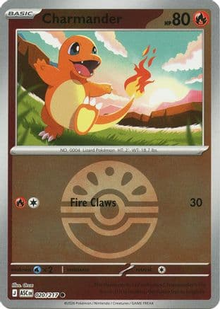 Charmander (Friend Ball) 020- ME Ascended Heroes Reverse Holofoil