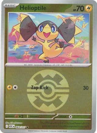Helioptile (Quick Ball) 063- ME Ascended Heroes Reverse Holofoil