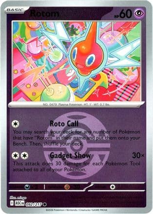 Rotom (Dusk Ball) 092- ME Ascended Heroes Reverse Holofoil