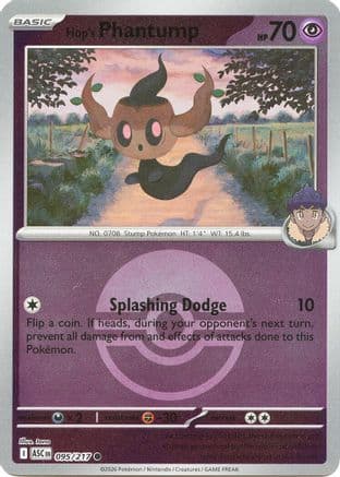 Hop's Phantump (Poke Ball) 095- ME Ascended Heroes Reverse Holofoil