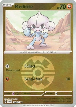 Meditite (Quick Ball) 103- ME Ascended Heroes Reverse Holofoil