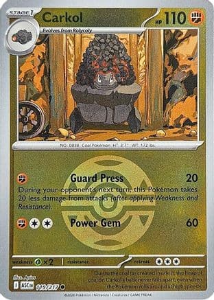 Carkol (Dusk Ball) 119 - Reverse Holofoil ME Ascended Heroes - Common