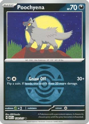 Poochyena (Dusk Ball) 128- ME Ascended Heroes Reverse Holofoil