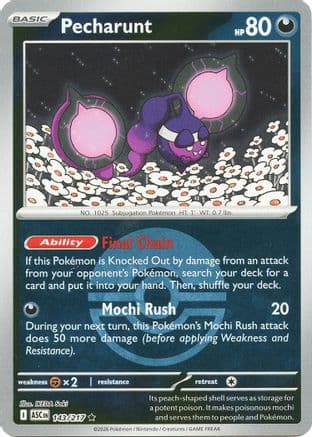 Pecharunt (Poke Ball) 143- ME Ascended Heroes Reverse Holofoil