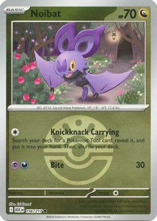 Noibat (Friend Ball) 156 - Reverse Holofoil ME Ascended Heroes - Common