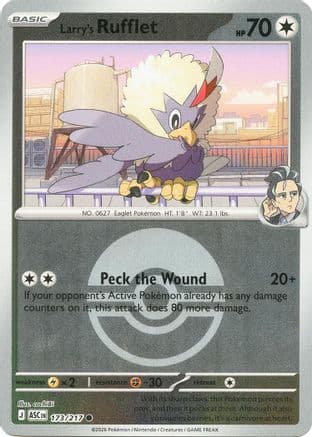 Larry's Rufflet (Poke Ball) 173 - Reverse Holofoil ME Ascended Heroes - Common