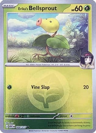 Erika's Bellsprout (Energy Symbol Pattern) 004- ME Ascended Heroes Reverse Holofoil