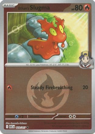 Ethan's Slugma (Energy Symbol Pattern) 023- ME Ascended Heroes Reverse Holofoil
