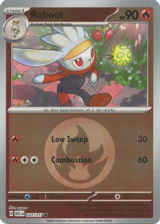 Raboot (Energy Symbol Pattern) 037- ME Ascended Heroes Reverse Holofoil