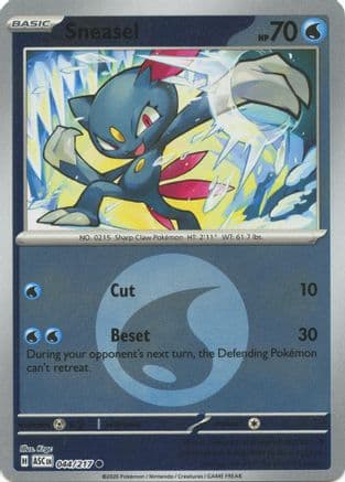 Sneasel (Energy Symbol Pattern) 044- ME Ascended Heroes Reverse Holofoil