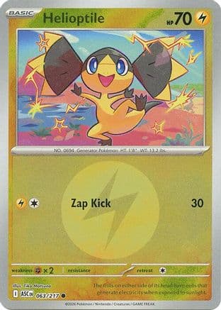 Helioptile (Energy Symbol Pattern) 063- ME Ascended Heroes Reverse Holofoil