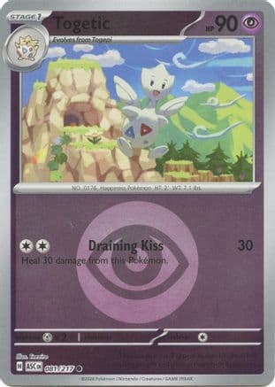 Togetic (Energy Symbol Pattern) 081- ME Ascended Heroes Reverse Holofoil