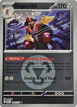 Kingambit (Energy Symbol Pattern) 148- ME Ascended Heroes Reverse Holofoil