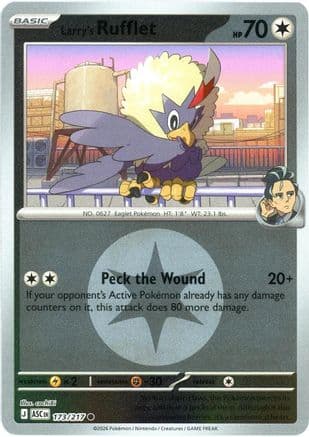 Larry's Rufflet (Energy Symbol Pattern) 173- ME Ascended Heroes Reverse Holofoil