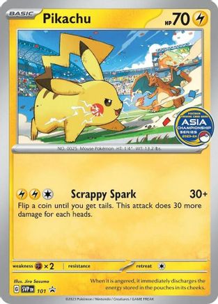 Pikachu (Asia Championship Series -24) 101- SV Scarlet & Violet Promo Cards