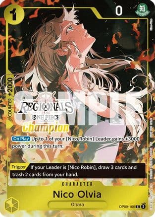 Nico Olvia (Offline Regional Champion Card Set 2025 Vol.1) (OP09-106) - One Piece Promotion Cards Foil