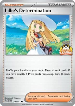 Lillie's Determination (Ultra Ball League) 119- League & Championship Cards Holofoil