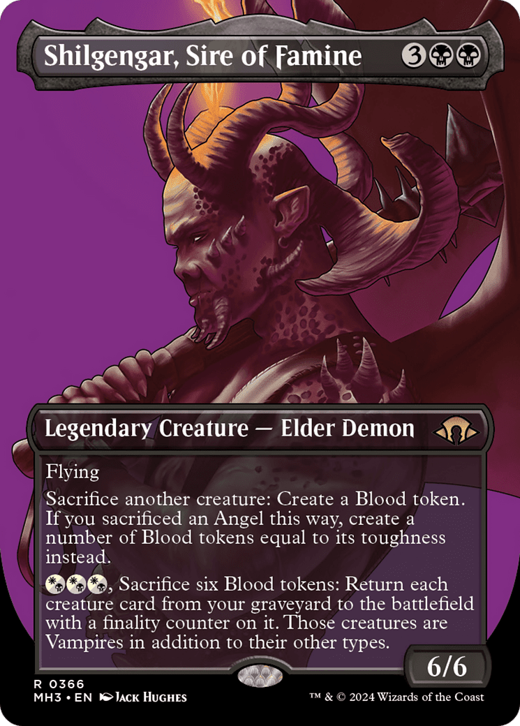 Shilgengar, Sire of Famine (MH3-366) - Modern Horizons 3 (Borderless) Foil