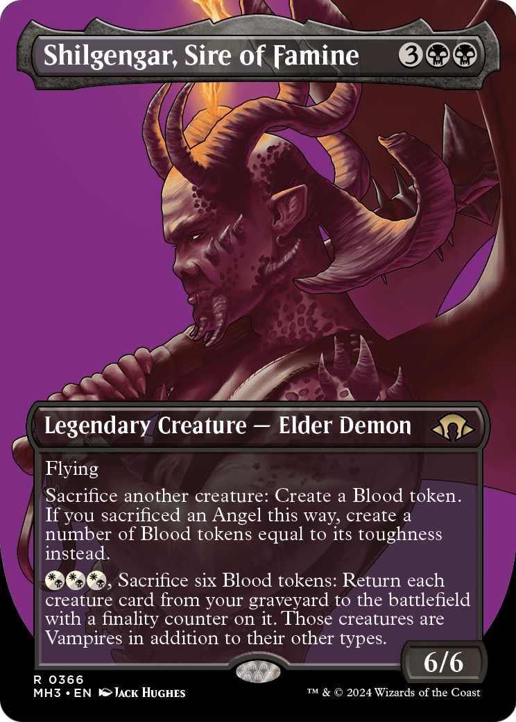 Shilgengar, Sire of Famine (MH3-366) - Modern Horizons 3 (Borderless)