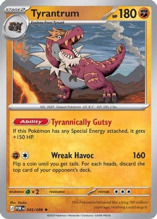Tyrantrum 045- ME03 Perfect Order Holofoil