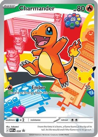 Charmander 038- ME Mega Evolution Promo Holofoil