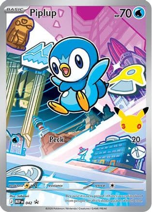 Piplup 042- ME Mega Evolution Promo Holofoil