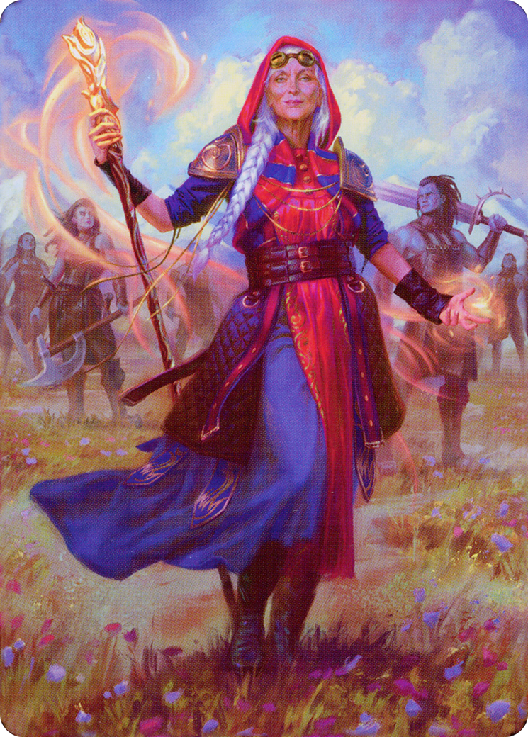 Jaya, Fiery Negotiator // Jaya, Fiery Negotiator (ADMU-034) - Dominaria United Art Series (Borderless) Foil
