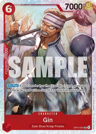 Gin (OP15-007) - Adventure on Kami's Island Foil