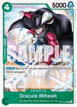 Dracule Mihawk (OP15-027) - Adventure on Kami's Island
