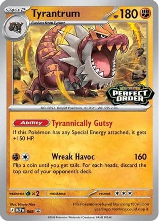 Tyrantrum 066- ME Mega Evolution Promo Holofoil