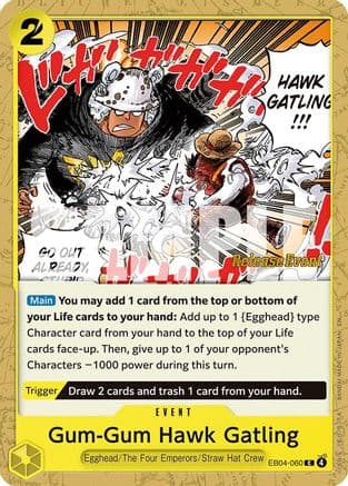 Gum-Gum Hawk Gatling (EB04-060) - Adventure on Kami's Island Release Event Cards