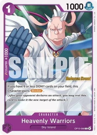 Heavenly Warriors (OP15-068) - Adventure on Kami's Island Release Event Cards