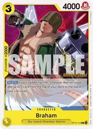 Braham (OP15-110) - Adventure on Kami's Island Release Event Cards