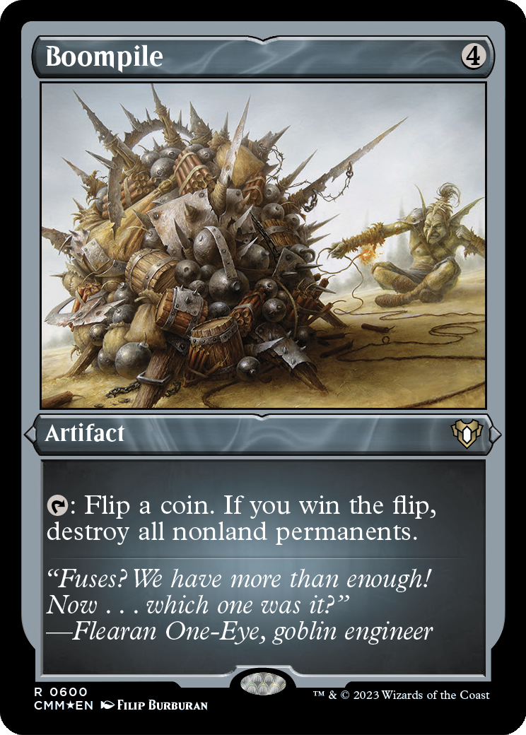Boompile (CMM-600) - Commander Masters Etched Foil