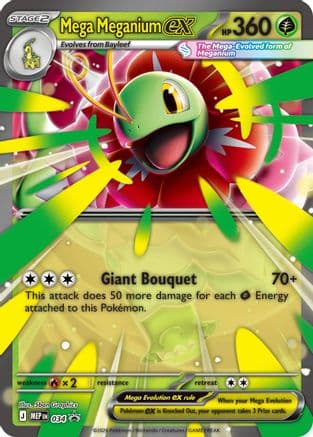 Mega Meganium ex 034- ME Mega Evolution Promo Holofoil