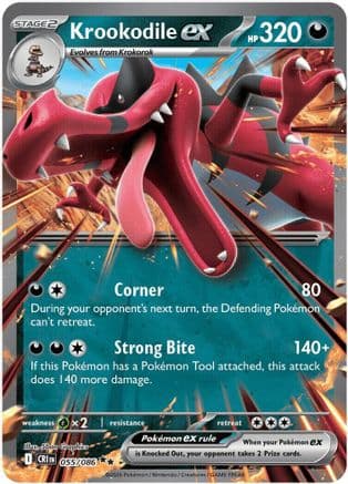 Krookodile ex 055- ME04 Chaos Rising Holofoil